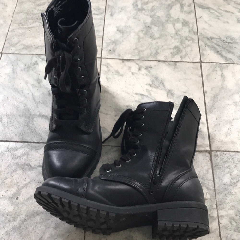 Black Combat boots